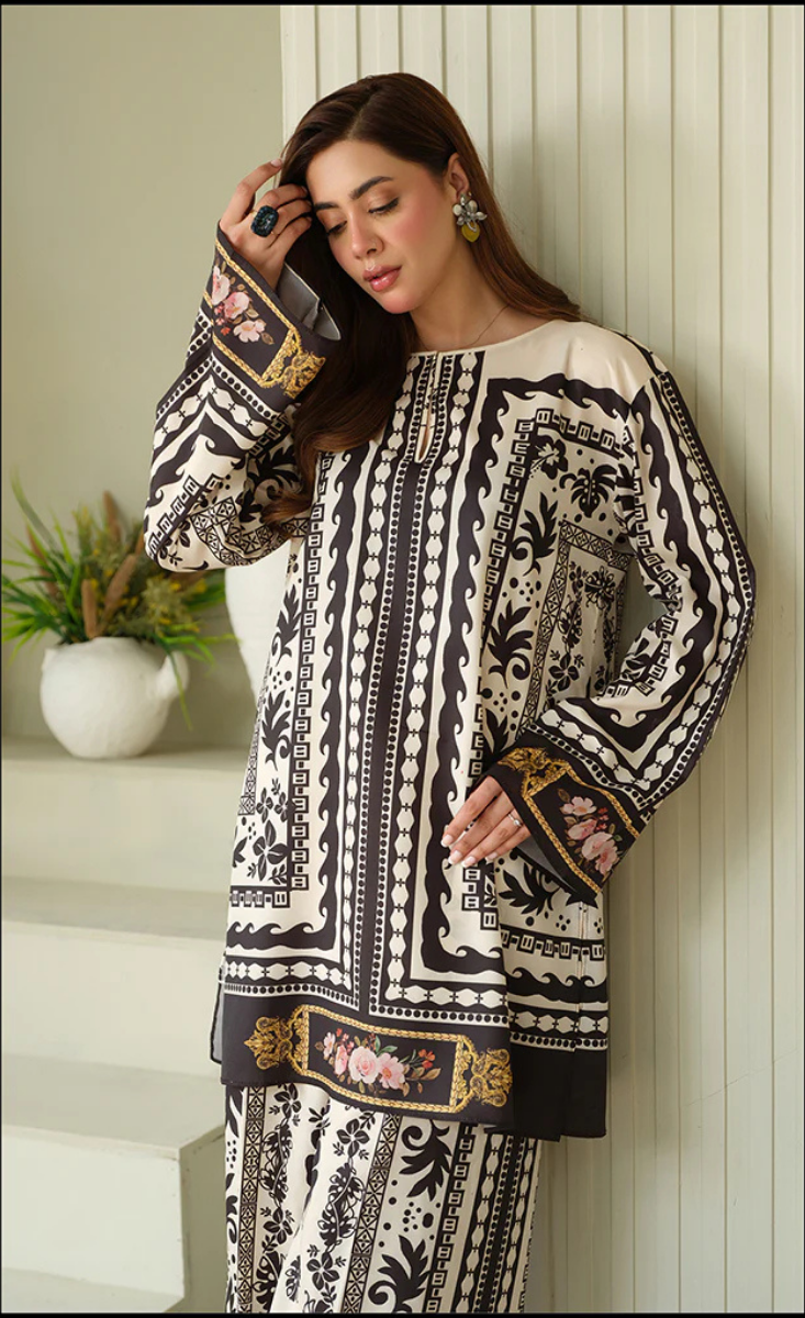 Brulee-Co-Ord Set-(2PC Stitched Set)