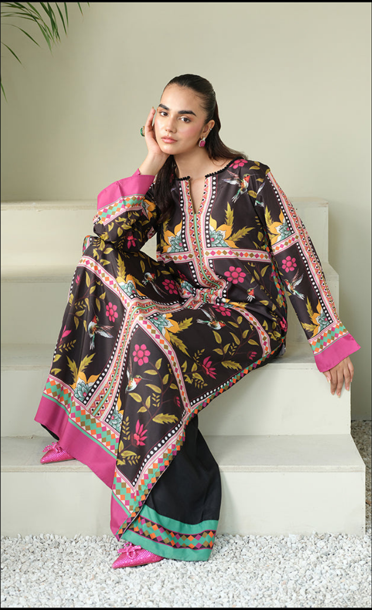 Fusion-Co-Ord Set-(2PC Stitched Set)