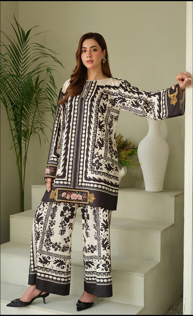 Brulee-Co-Ord Set-(2PC Stitched Set)