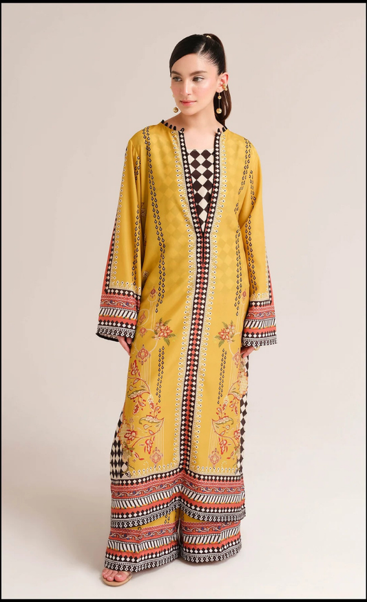 Zahir-Co-Ord Set-(2PC Stitched Set)