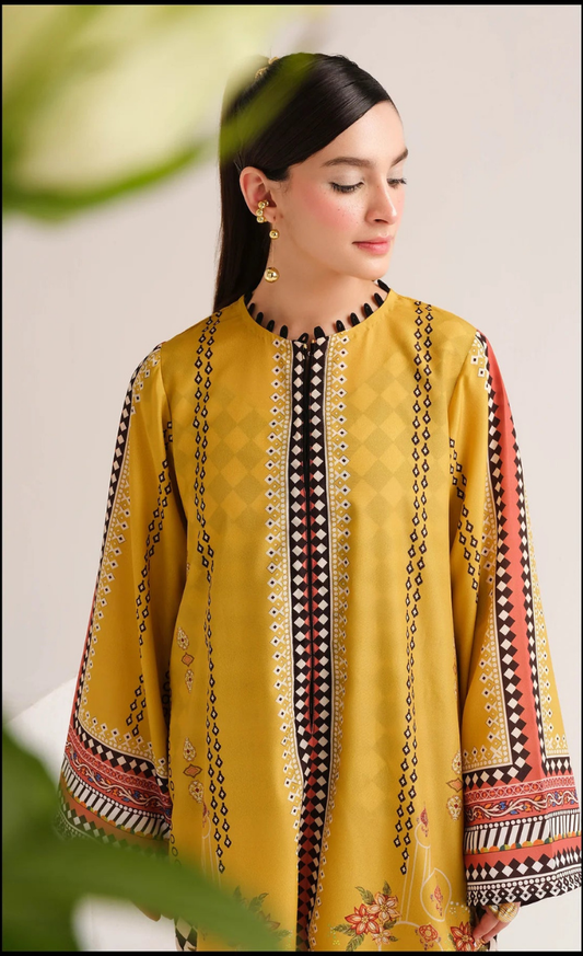 Zahir-Co-Ord Set-(2PC Stitched Set)