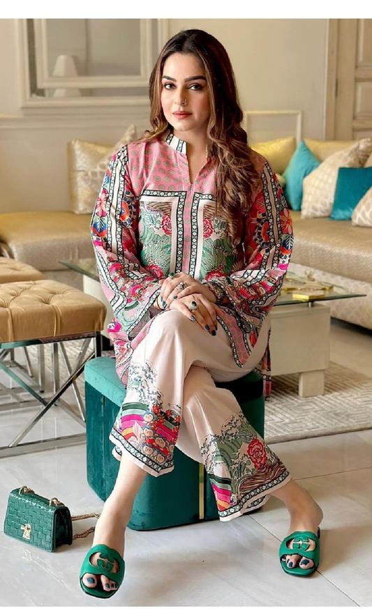 Sorbet-Co-Ord Set-(2PC Stitched Set)