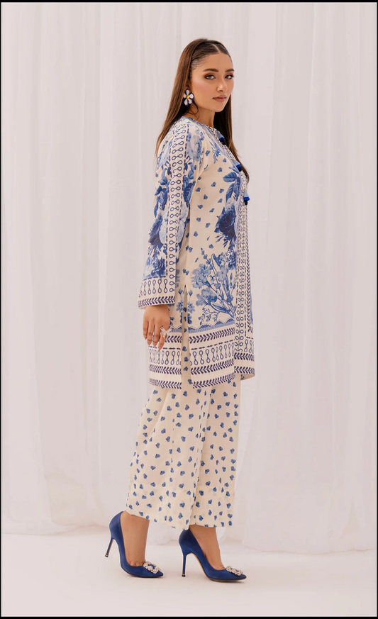 Eva-Co-Ord Set-(2PC Stitched Set)