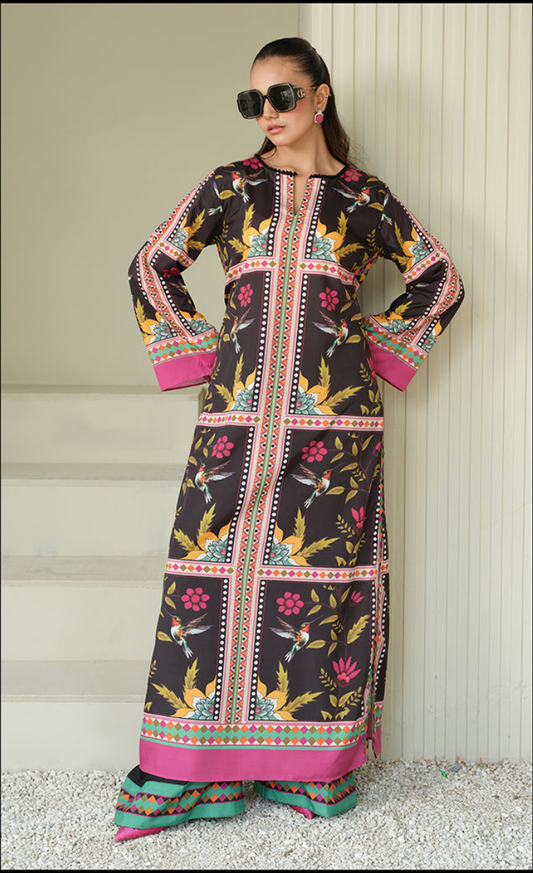 Fusion-Co-Ord Set-(2PC Stitched Set)